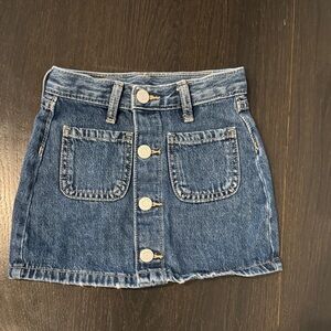 Old Navy Blue Button-Front Denim Skirt
